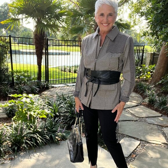 Cabi 4496 Baron Houndstooth Blazer Fall 2023 Small EUC - Picture 3 of 4